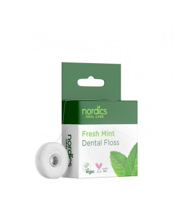 Ata dentara naturala, cu aroma de menta, Nordics, 50 m