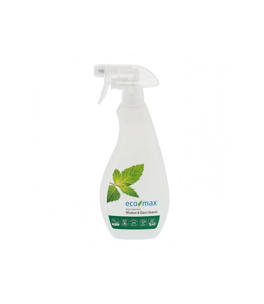 Solutie pentru curatat geamuri si sticla cu menta creata, Ecomax, 710 ml