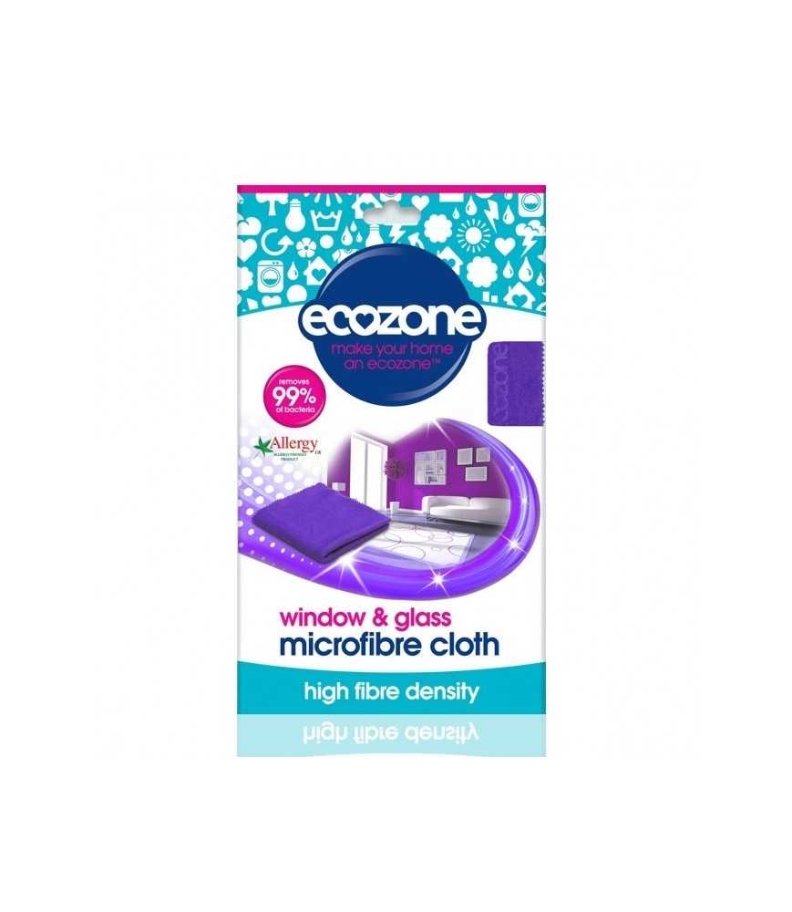 Laveta din microfibra pentru sticla si geamuri, Ecozone, 1 buc