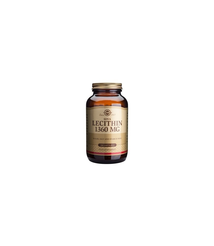 Lecitină din soia 1360mg 100 capsule moi