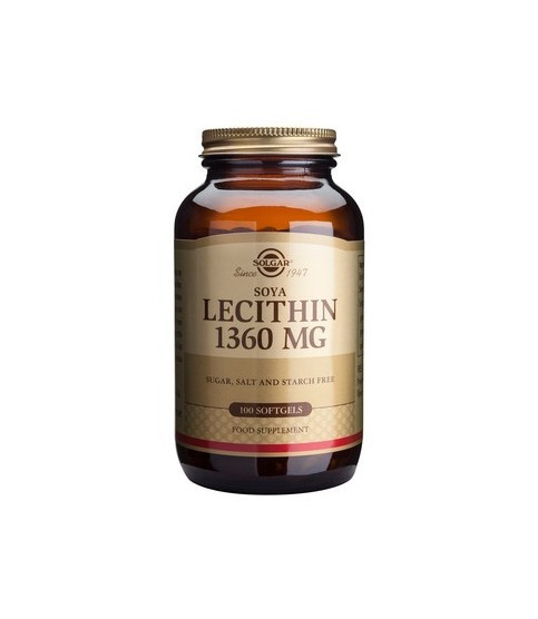 Lecitină din soia 1360mg 100 capsule moi