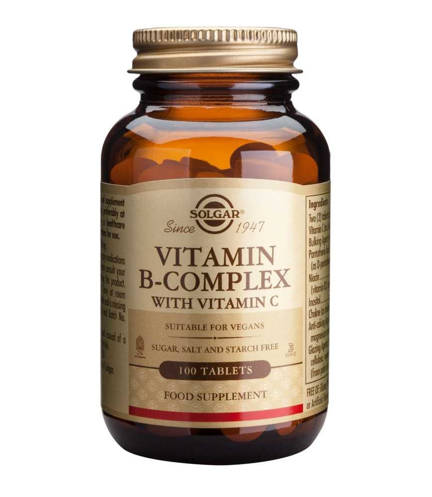 Complex de vitamina B plus vitamina C 100 tablete