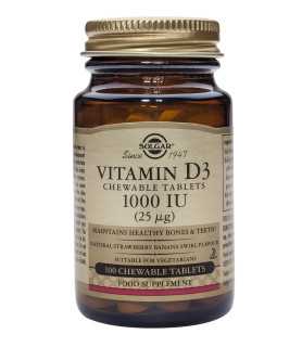Vitamina D-3 1000 IU 100 tablete masticabile