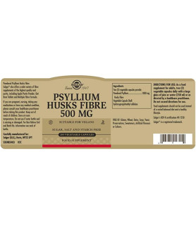 Fibre de Psyllium 500mg - 200 capsule vegetale
