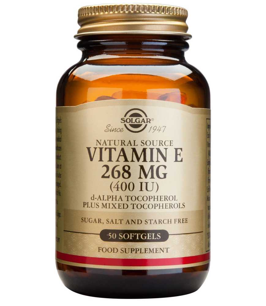 Vitamina E din surse natural 268 mg (400 UI) 50 capsule moi