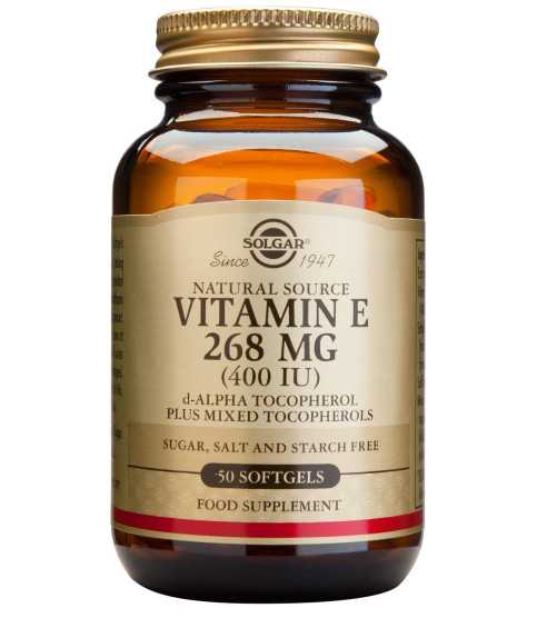 Vitamina E din surse natural 268 mg (400 UI) 50 capsule moi