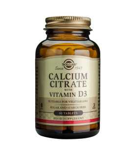 Citrat de calciu 250 mg cu vitamina D3 60 tablete