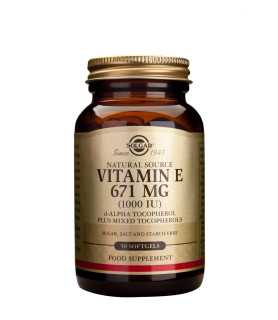 Vitamina E din surse natural 671 mg (1000 UI) 50 capsule moi