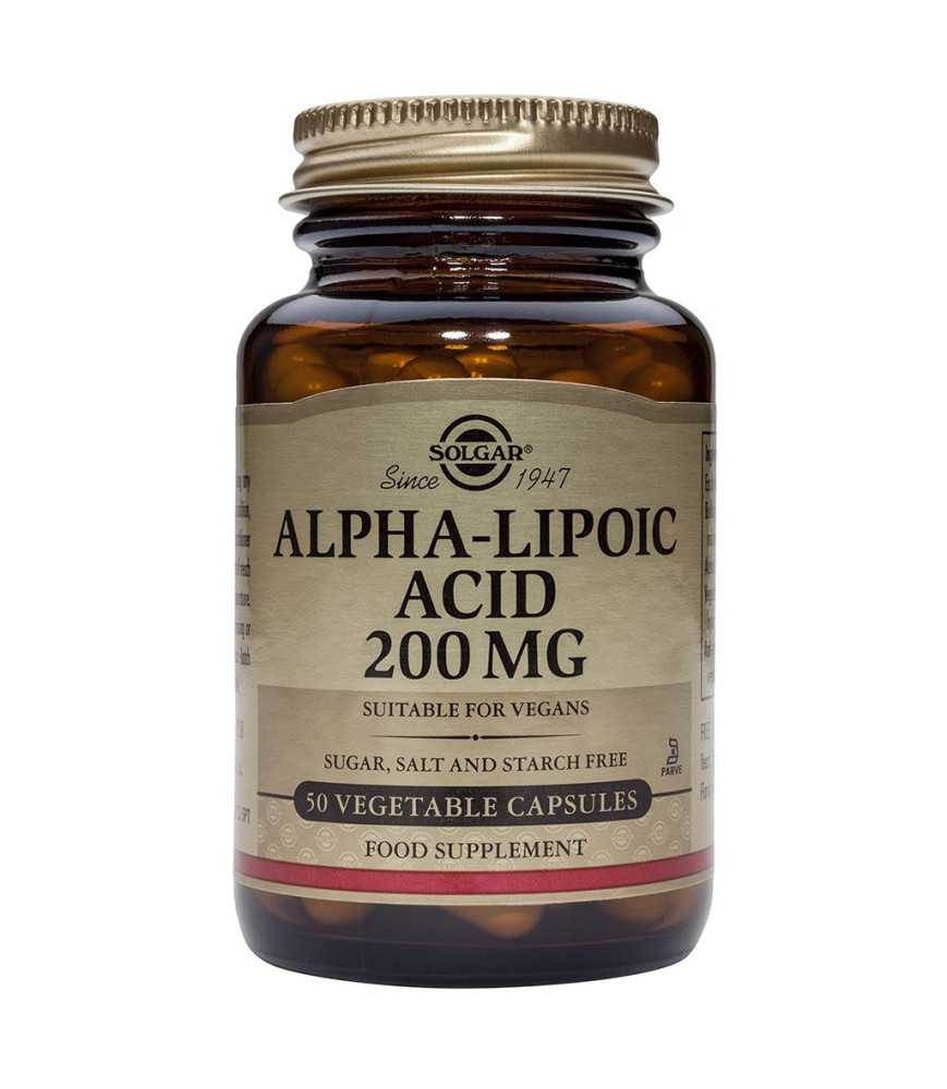 Acid Alfa-lipoic 200 mg, 50 capsule