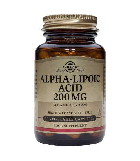 Acid Alfa-lipoic 200 mg, 50 capsule