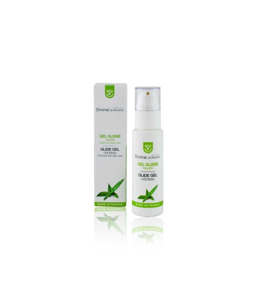 Gel lubrifiant intim bio, fara miros, cu aloe vera, Divinextases, 100 ml
