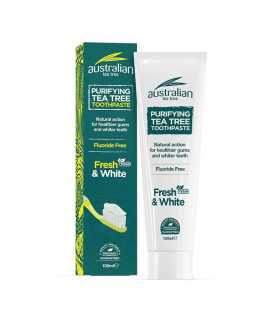 Pasta de dinți cu Tea Tree (Fresh & White) 100ml - Australian tea tree