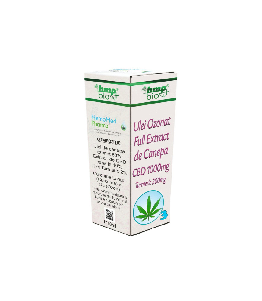 ULEI OZONAT full extract de canepa1000mg-10ml