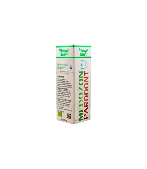 Medozon Parodont ulei de canepa ozonat, 10 ml, HempMed