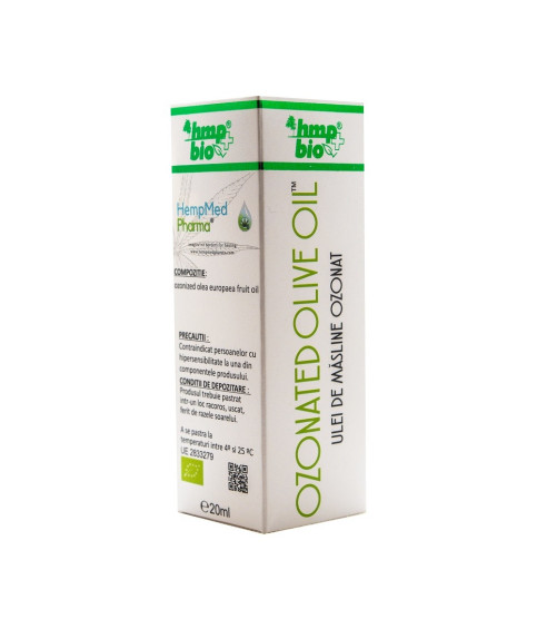 Ozonated Olive Oil, ulei de masline ozonat, 20 ml, HempMed