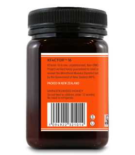 WEDDERSPOON MIERE DE MANUKA KFACTOR 16 RAW 500G