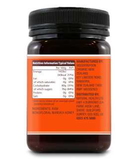 WEDDERSPOON MIERE DE MANUKA KFACTOR 16 RAW 500G