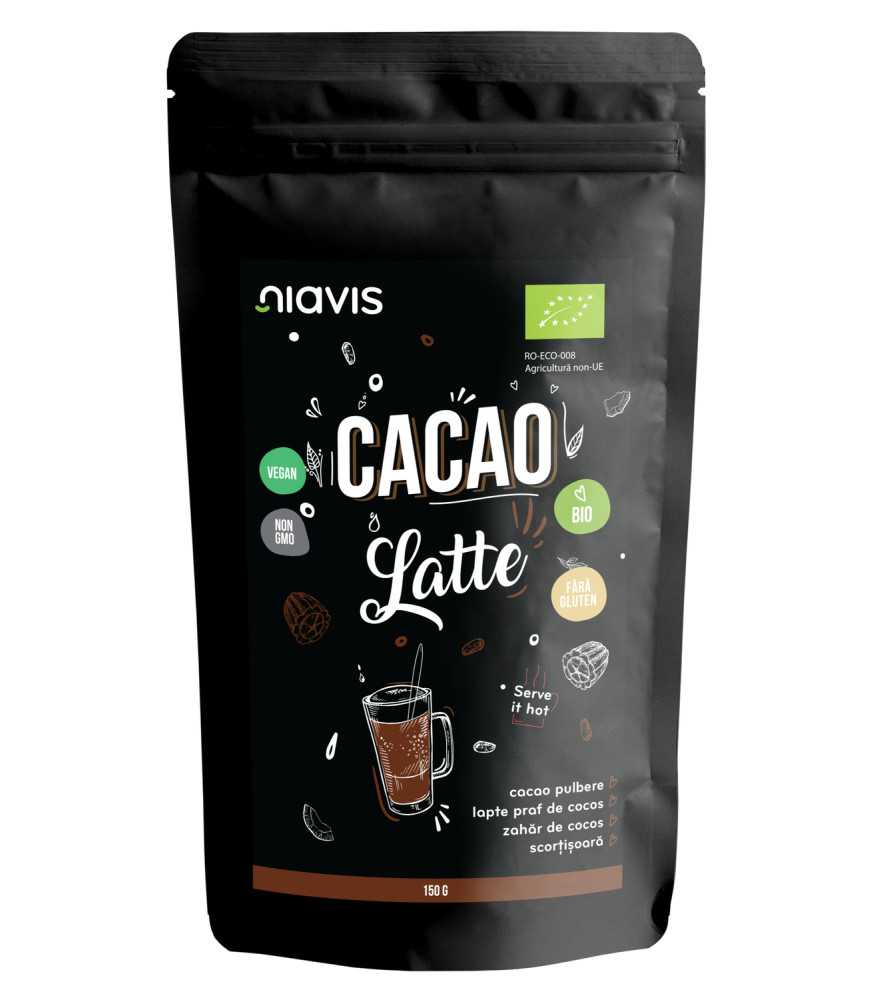 NIAVIS Cacao latte pulbere ecologică/bio 150g - Deliciu nutritiv cu aromă de cacao