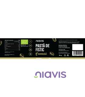 Niavis Pasta de Fistic Cremoasa Ecologica - BIO 200g