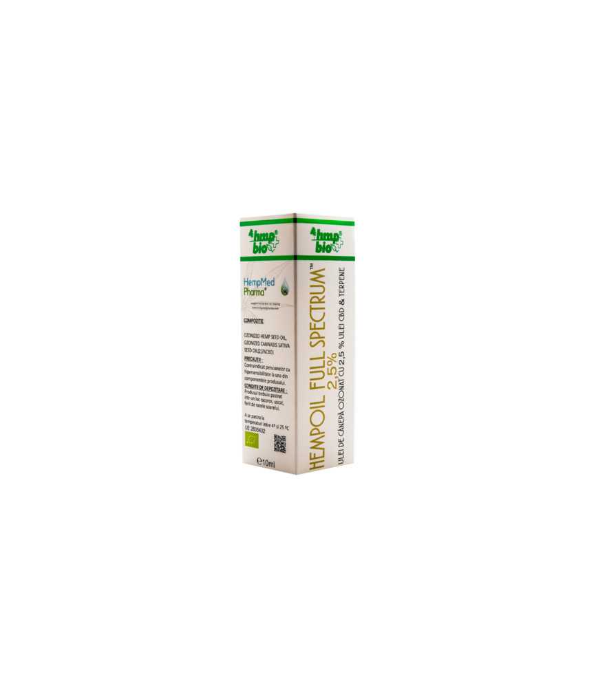ULEI OZONAT CU EXTRACT-full spectrum cu CBD 2.5% 10 ml