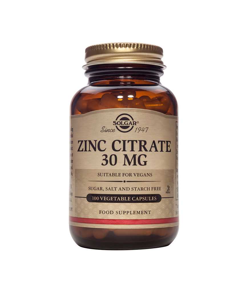 Citrat de Zinc 30 mg 100 capsule vegetale