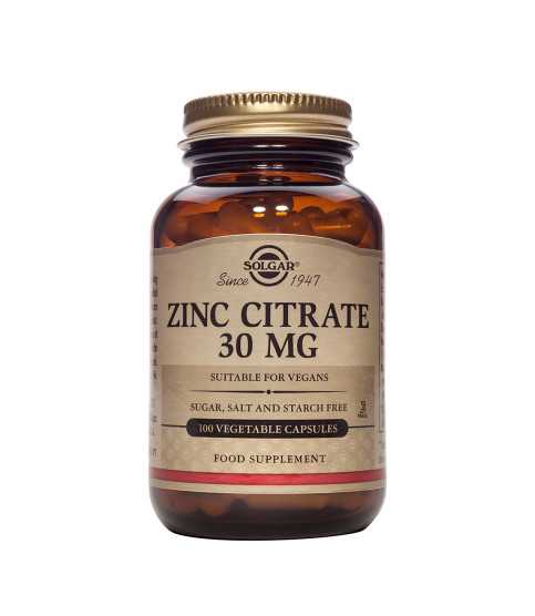 Citrat de Zinc 30 mg 100 capsule vegetale