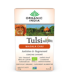 Tulsi (Busuioc Sfant) Masala Chai | Relaxant & Regenerant, plicuri