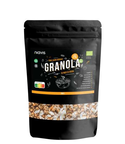 NIAVIS GRANOLA CU NUCI SI COCOS ECOLOGICA - BIO 200G