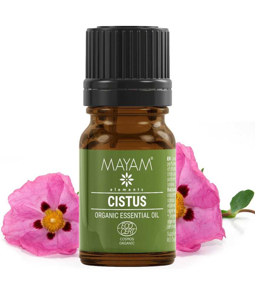 Ulei esential de Cistus Bio. Ecocert / Cosmos - 5 ml